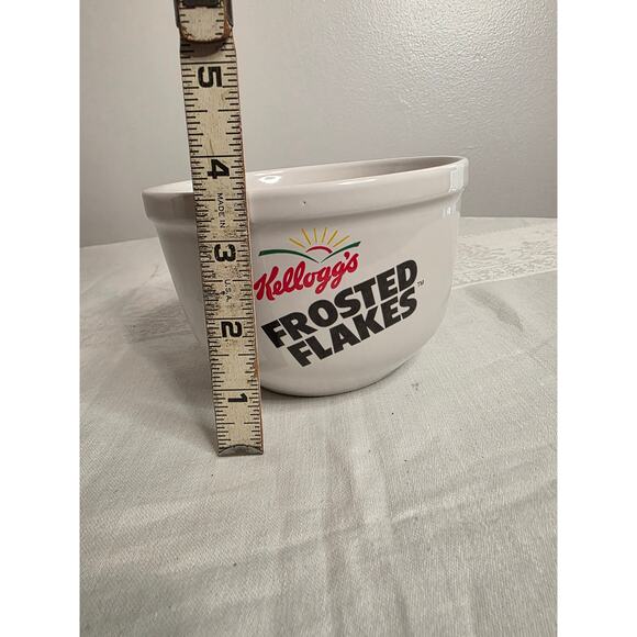 Kellog's Frosted Flakes Cereal Bowl Ceramic 1999 Houston Harvest Gift Products - Picture 5 of 5